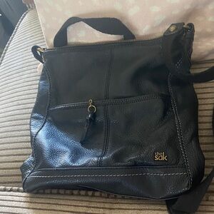 The Sak Black Leather Crossbody Bag